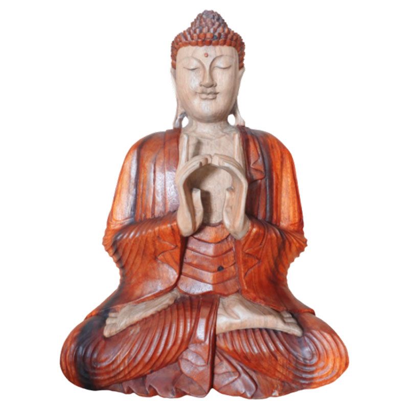 Hand Carved Buddha Statue - 60cm Two Hands product image
