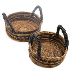 Banana Leaf & Hitam Raffia Basket- Set of 2 product image 2
