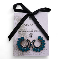 Teal Green - Vintage Glass - Loop - Earrings product image 3