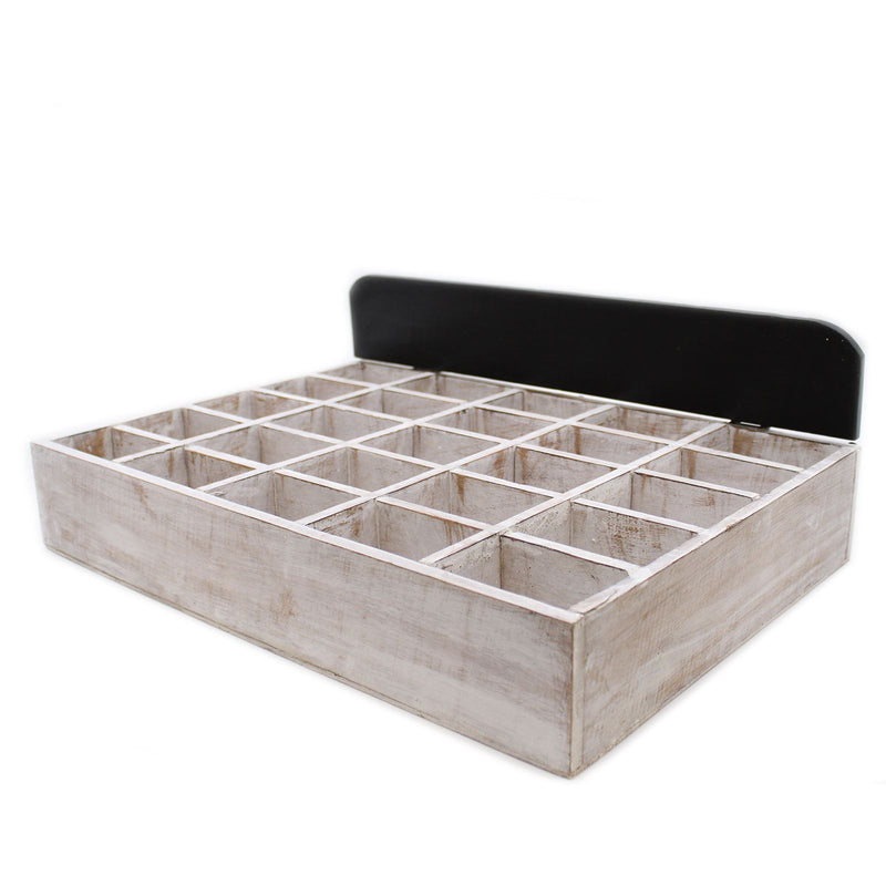 Wooden Compartment Tray – 25 Sections product image