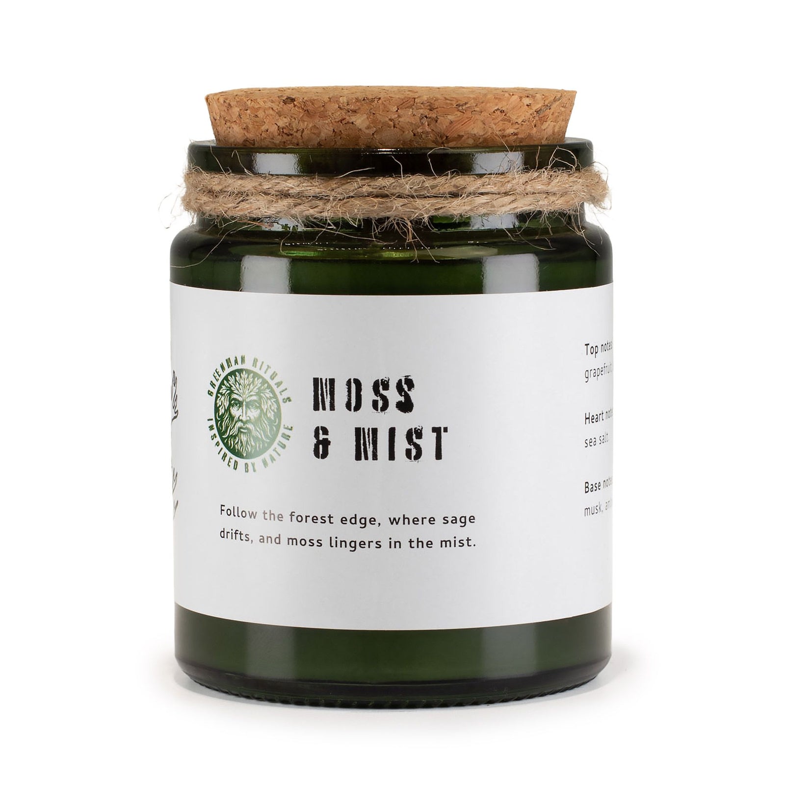 Greenman Woodwick Soy Candle - Moss & Mist product image
