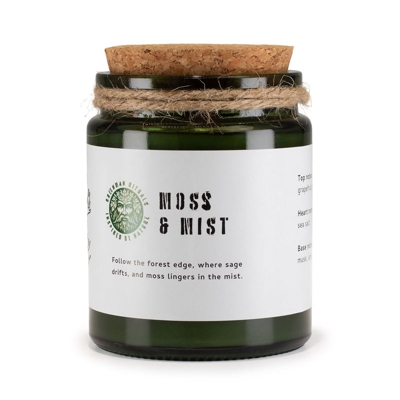Greenman Woodwick Soy Candle - Moss & Mist product image