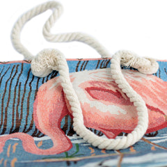 Rope Handle Bag - Pink Flamingo product image