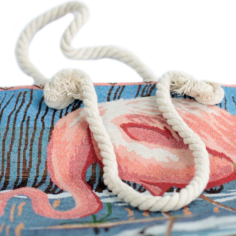 Rope Handle Bag - Pink Flamingo product image