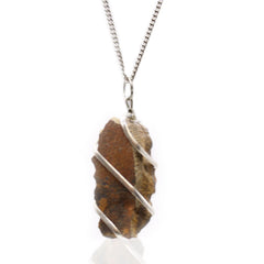Cascade Wrapped Gemstone Necklace - Rough Tiger Eye product image 4