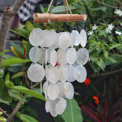 Pearl Effect & Driftwood Cross Chime product image 2