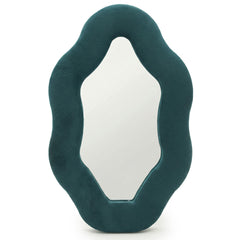 Soft Squiggly Mirror – Oval Pebble – Royal Teal (20.5x32.5x2.3cm) product image 3