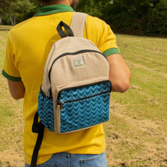 Standard Kathmandu Backpack - Dhaka Design (34x27x10cm)