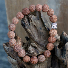 Rudraksha Buddah Bangle Mala - Brown product image 3