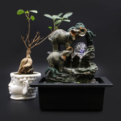Tabletop Water Feature - 30cm - Elephant Family product image 6