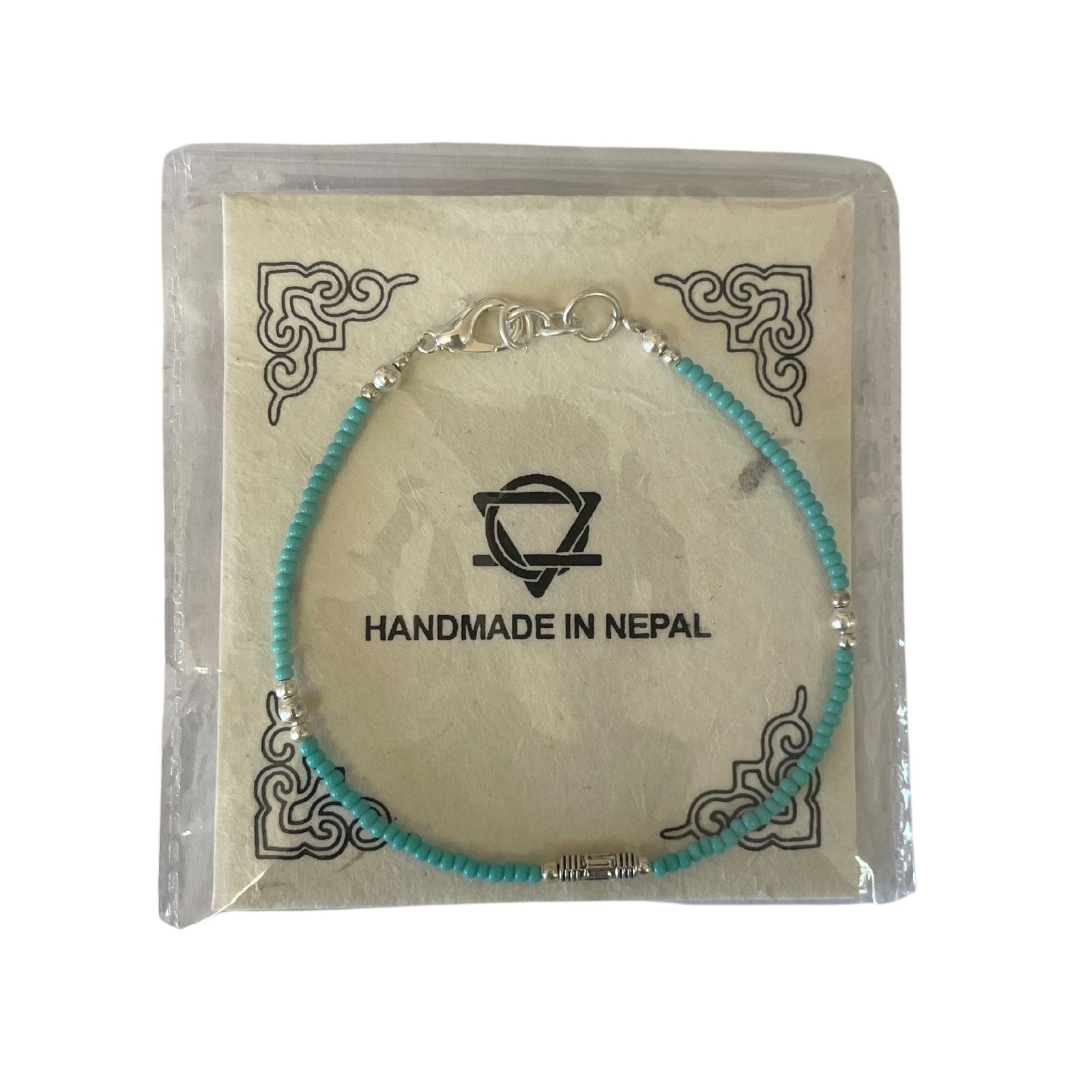 Nepalese Extra Fine Gem Bracelet - Turquoise & Teardrop product image