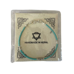Nepalese Extra Fine Gem Bracelet - Turquoise & Teardrop product image