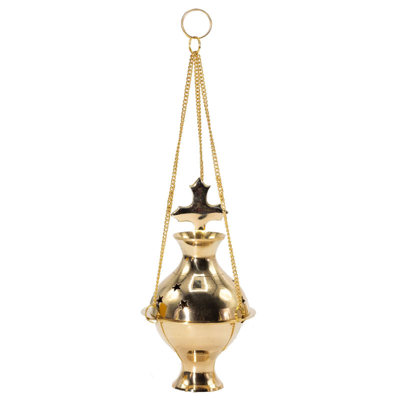 Hanging Brass Incense Burner - Cross product image