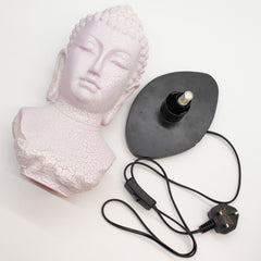 Buddha Bust Lamp Cherry Crackle - Oval stand product image 6