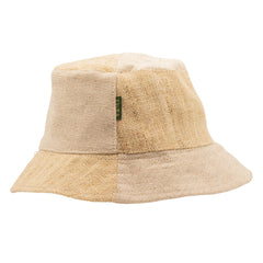 Patched Hemp & Cotton Boho Festival Hat - Natural product image