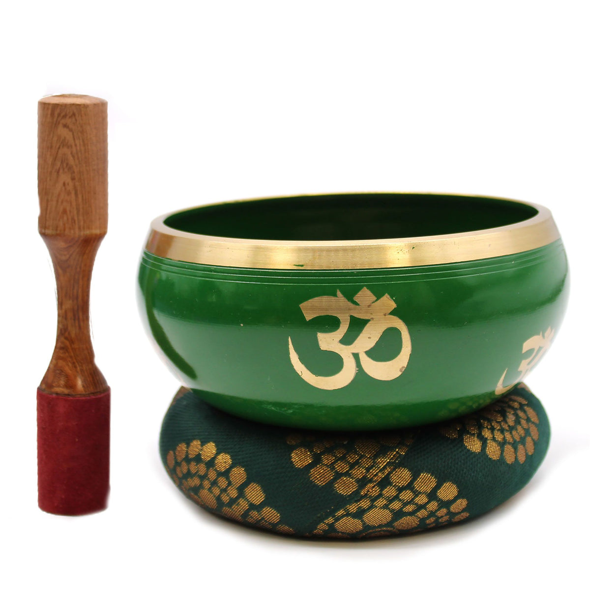 Lrg Tree of Life Singing Bowl Set- Green 14cm product image 3