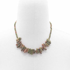 Longstone Gem Necklace - Unakite product image