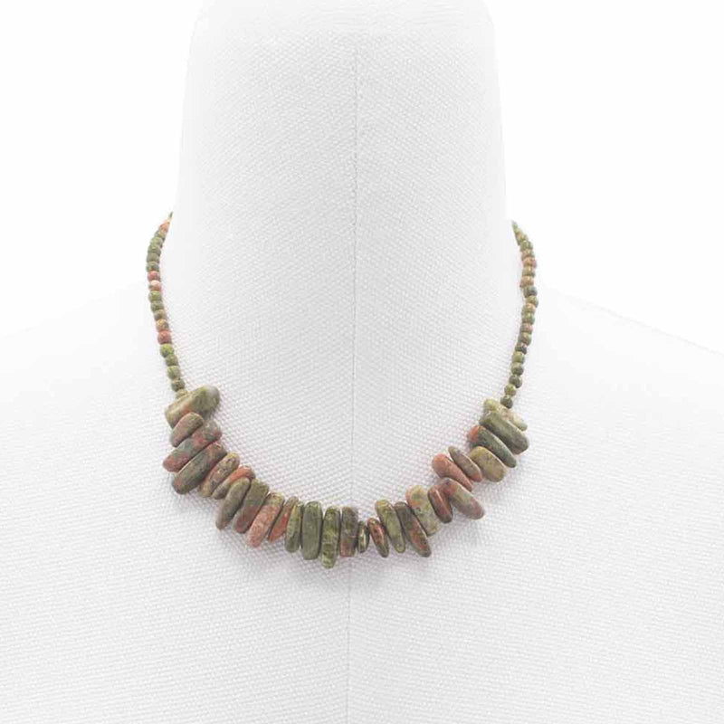 Longstone Gem Necklace - Unakite product image