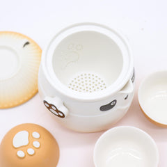 Panda Teapot Set & Three Cups - Orange product image 4