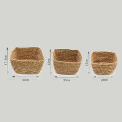 Seagrass Square Baskets - Natural - Set of 3 product image 8