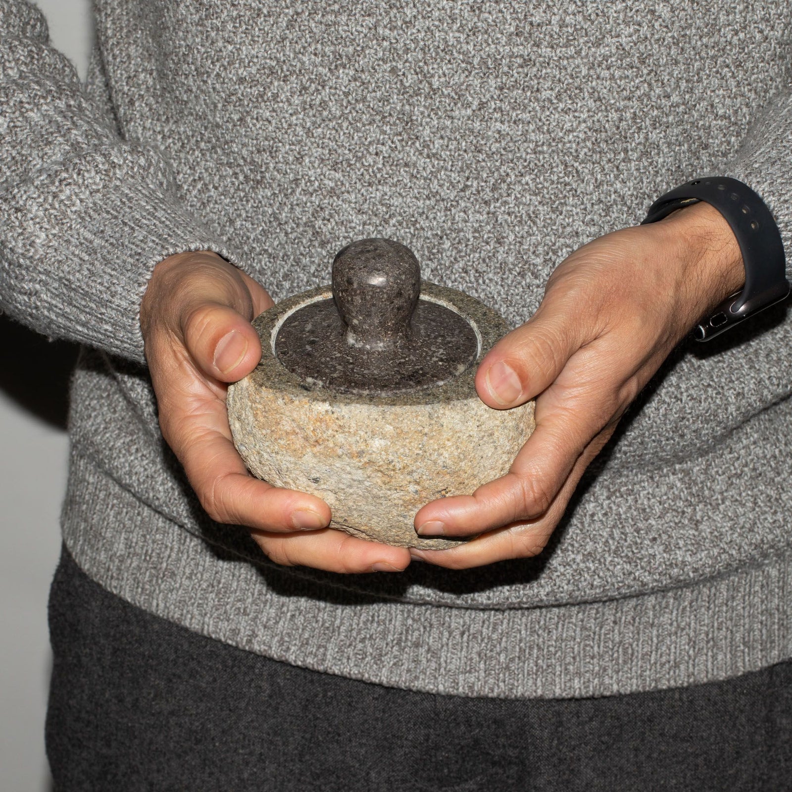 Natural Riverstone Grounding Pot -Medium (aprox 12x8cm) product image
