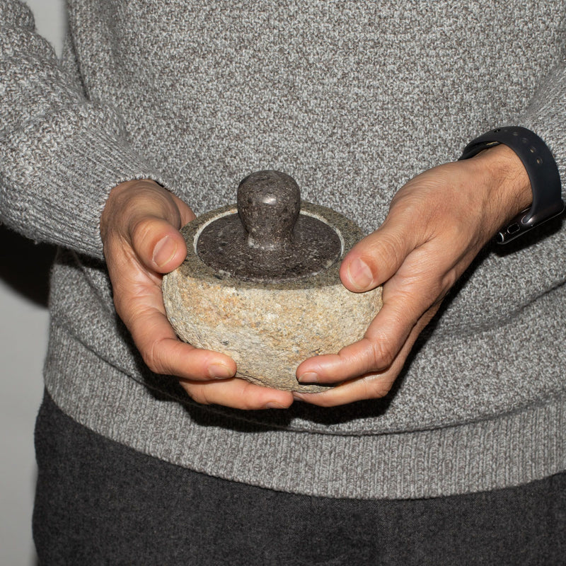 Natural Riverstone Grounding Pot -Medium (aprox 12x8cm) product image