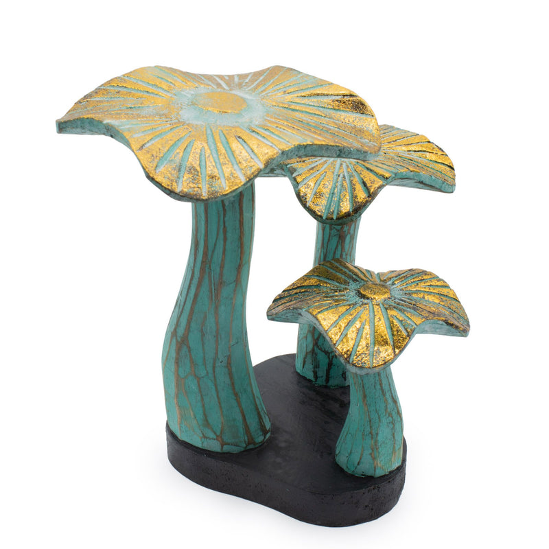 Small Golden Mushroom Art - 20cm - Greenwash product image