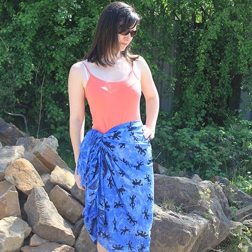 Bali Gecko Sarongs - Blue product image 2