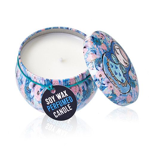 Art Tin Candle - Assorted Design - Russian Dolls - Dolly Blue product image 13