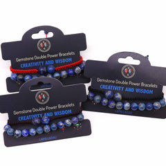 Gemstone Double Power Bracelets- Lapis Lazuli product image 2