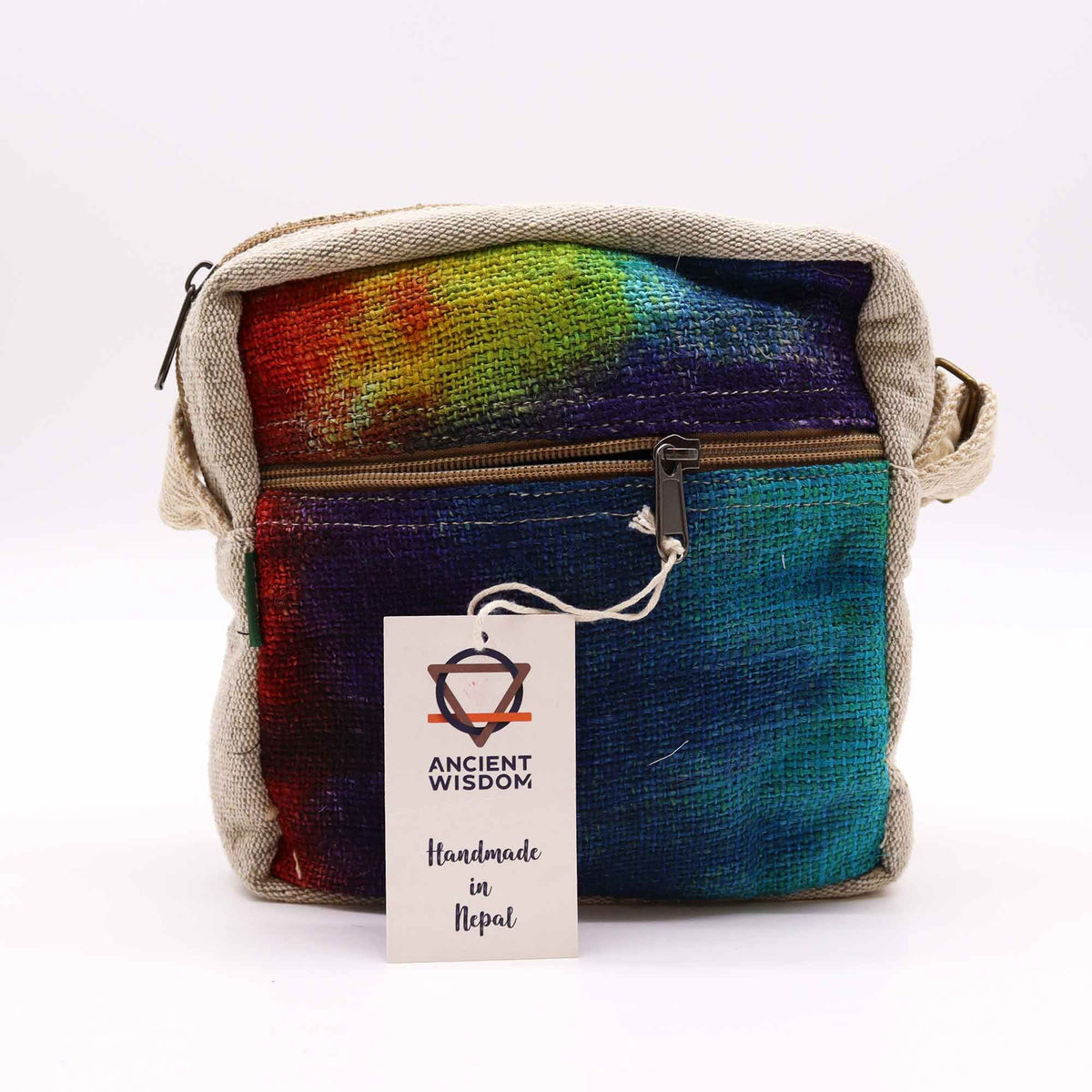 Tiedye Hemp Messegner Bag 1 Zip - product image 3