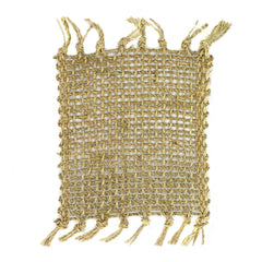Set of 4 Seagrass Fringe Natural Coasters - Natural product image 2