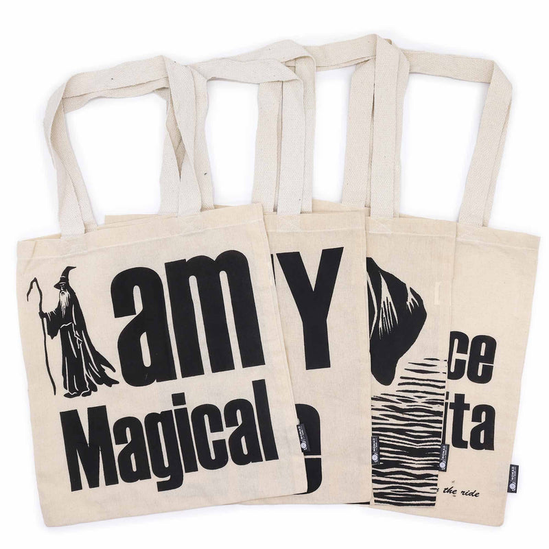 Iconic Basic Tote Bag - Assorted Carton (Mix of 10 designs) - Natural 4oz product image