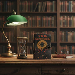 Leather Printed Notebook – Stop Doom Scrolling - 17.8x12.7 cm product image 2