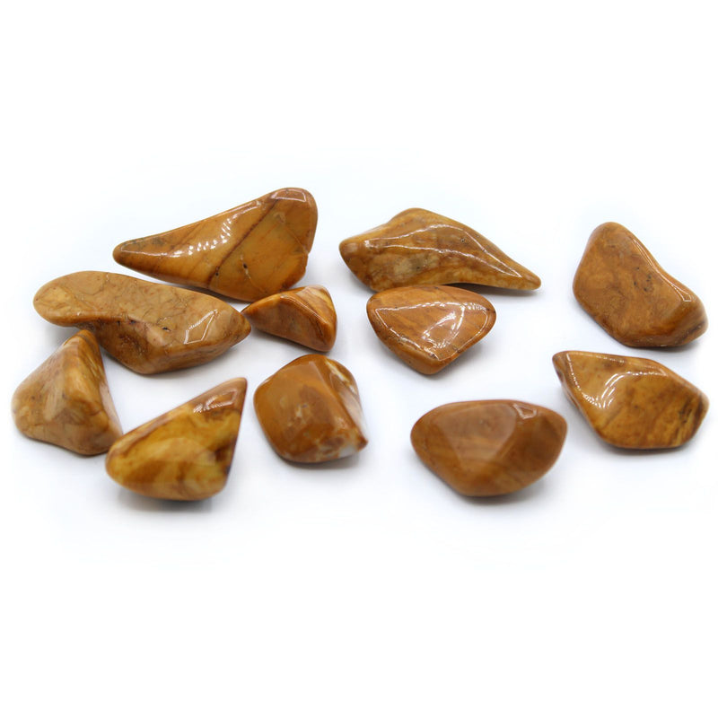 L Tumble Stones - Jasper - Yellow product image