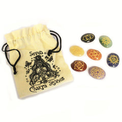 Lrg Stones Chakra Set ( oval shape ) product image 2
