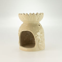 Ceramic Sunflower Oil Burner - Pastel Beige product image 3
