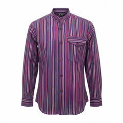 Nomad Sari Grandad Shirt - Black Purple - Medium product image 3