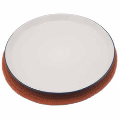 Natural Place Mat - Jute & Cotton 30cm - Clay Border product image 2