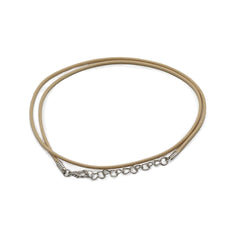 Waxed Pendant Cord - 2mm x 55cm - Tan 117 product image 2