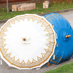 Bali Patio Parasol - Canvas - Natural Decor - 1.5m product image 5