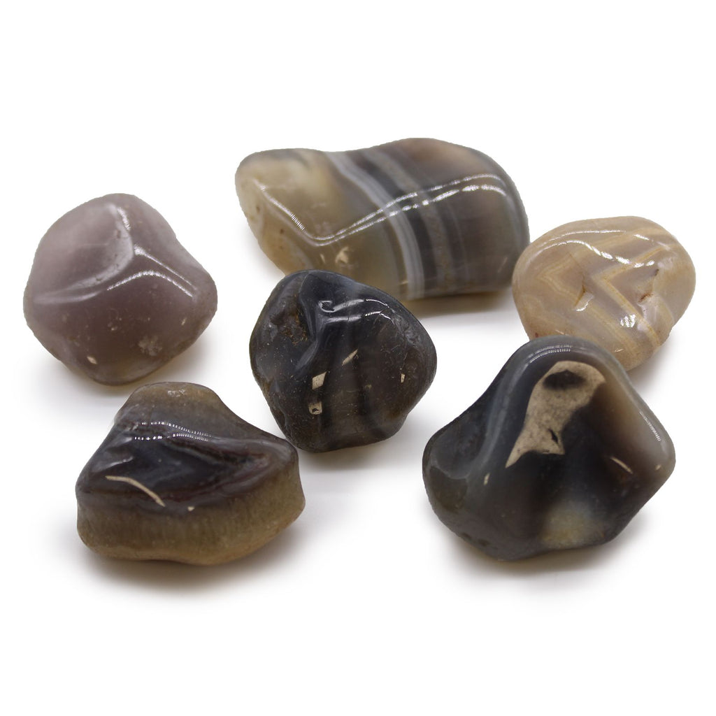 Large African Tumble Stones - Grey Agate - Botswana product image