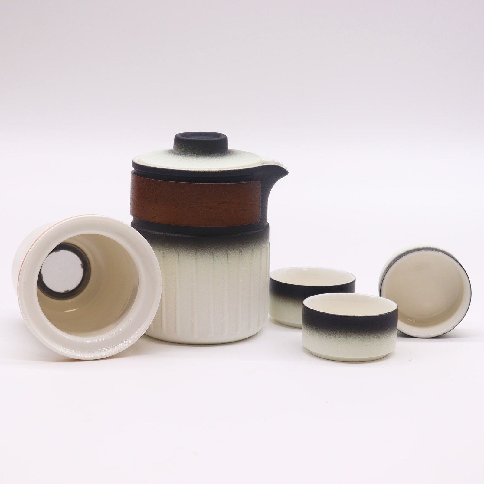 Travel Ceramic Teapot Set - Three Friends - Travel Pack product image