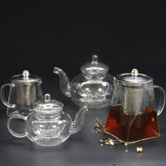 Glass Infuser Teapot - Round Pearl - 400ml product image 2