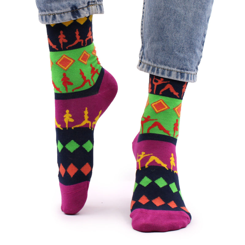 Hop Hare Bamboo Socks S/M - Yoga Poses product image