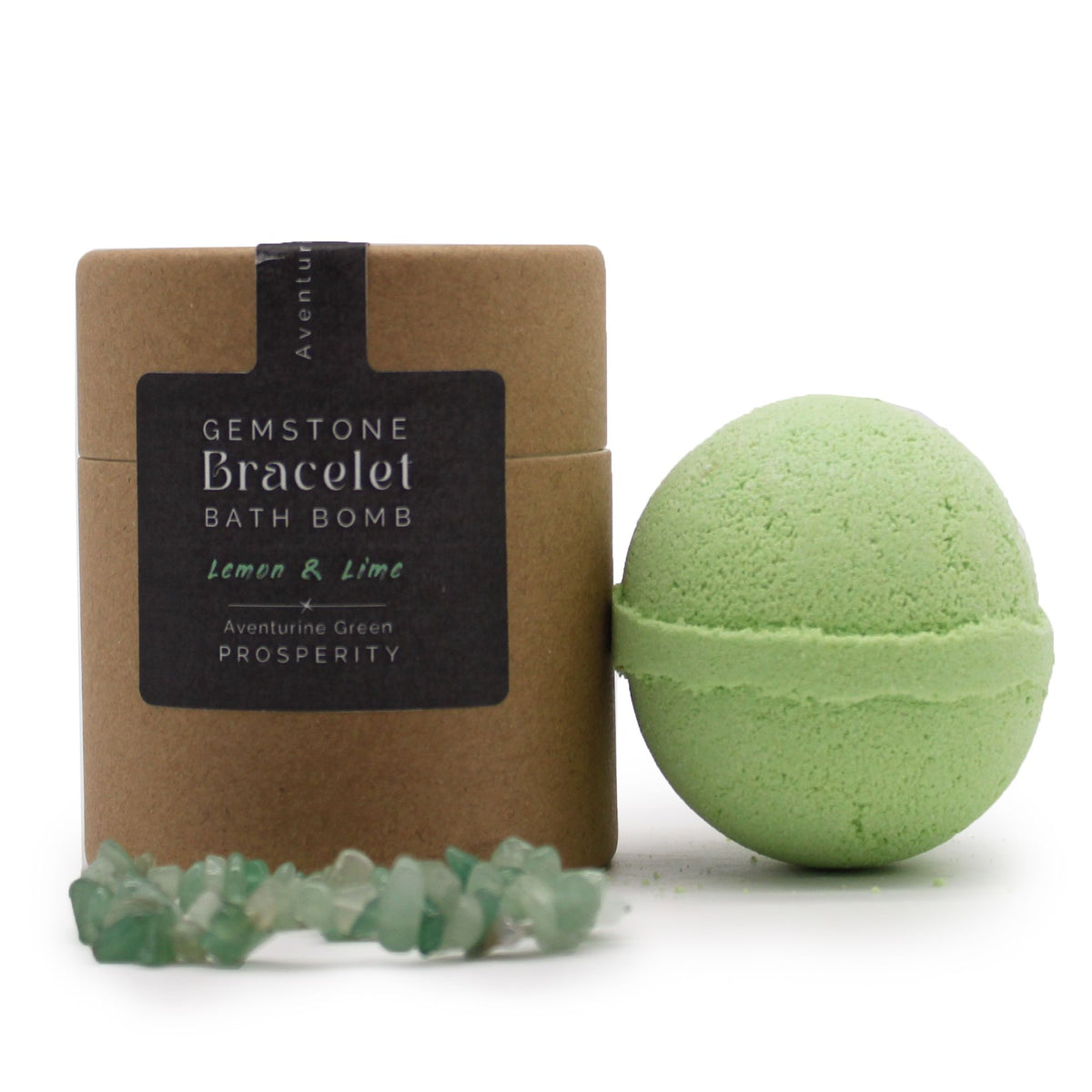 Green Aventurine Gem Bracelet Bath Bomb product image 2