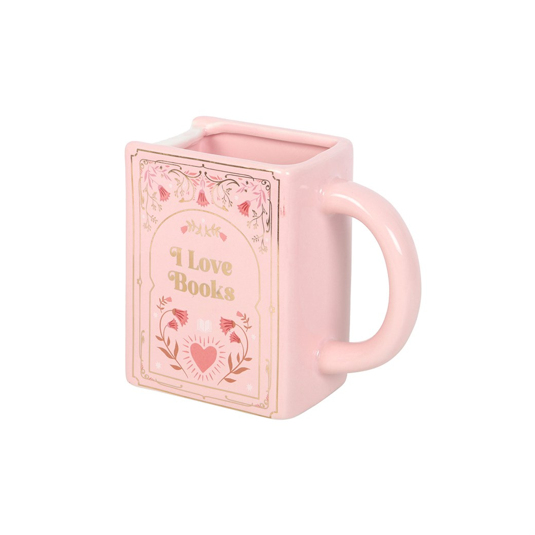 I Love Books Pink Book Shaped Mug - product image 5