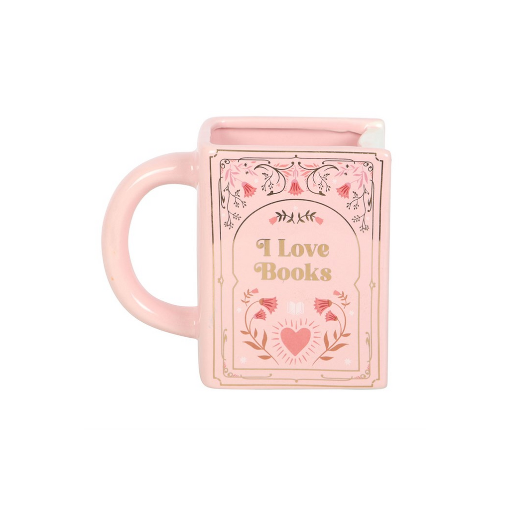 I Love Books Pink Book Shaped Mug - product image 4