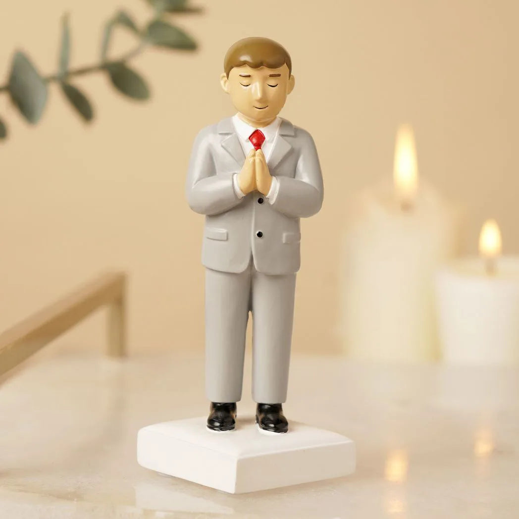 Faith & Hope Figurine - Communion Boy - Brown Hair - image 2