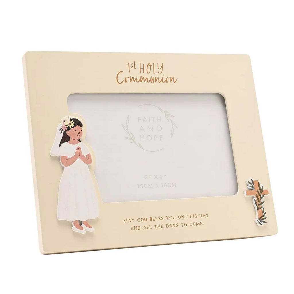 Faith & Hope Photo Frame 6'' x 4'' - Communion Girl - image 2